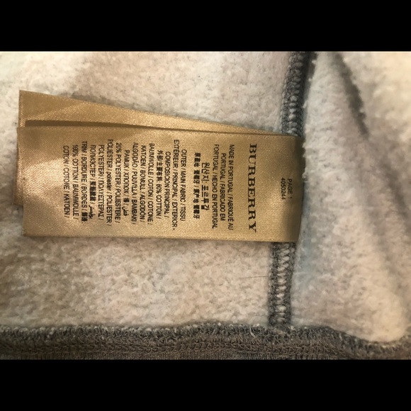 Burberry Zip Hooded Sweatshirt - Picture 6 of 10